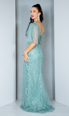 Rochie Anneliese lunga menta [3]
