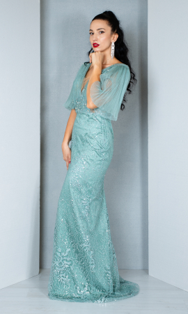 Rochie Anneliese lunga menta [2]