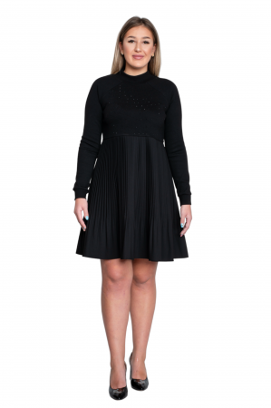 Rochie Anneliese scurta neagra [4]