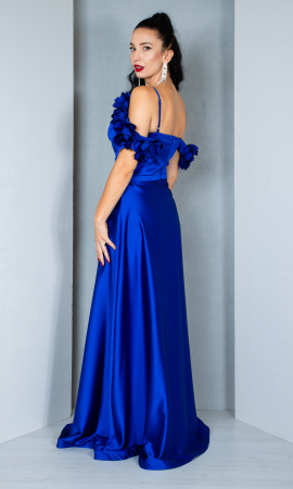 Rochie Annie lunga bleumarin [3]