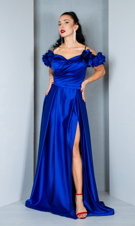 Rochie Annie lunga bleumarin [1]