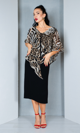 Rochii de nunta - Rochie Anoushka midi animal-print