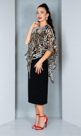 Rochie Anoushka midi animal-print [2]
