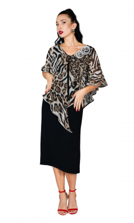 Rochie Anoushka midi animal-print [4]