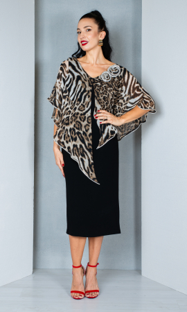 Rochie Anoushka midi animal-print [1]