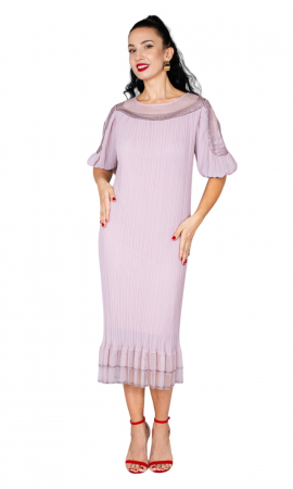 Rochie Anthea midi pudra [4]