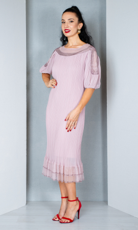 Rochie Anthea midi pudra [2]