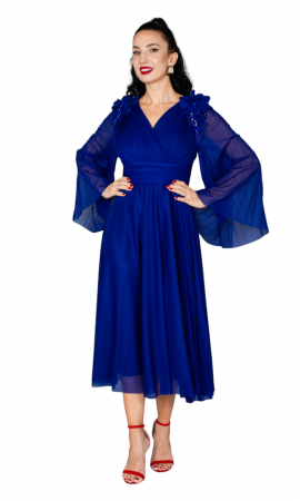Rochie Antigone midi bleumarin [4]