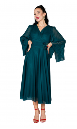 Rochie Antoinette midi verde [4]