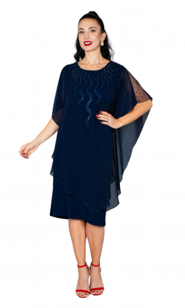 Rochie Antonia midi bleumarin [4]