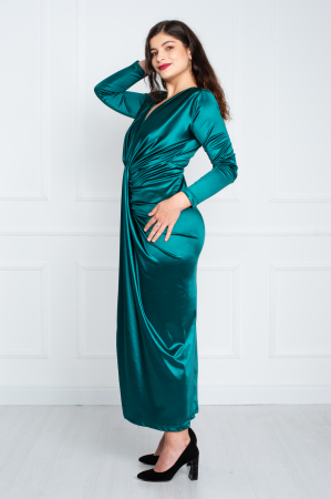 Rochie Arielle midi verde [2]