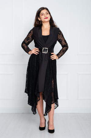 Rochie Arrietty midi neagra [0]