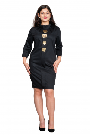 Rochie Atarah scurta neagra [4]