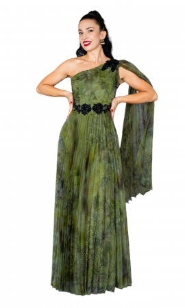 Rochie Batsheva lunga verde [4]