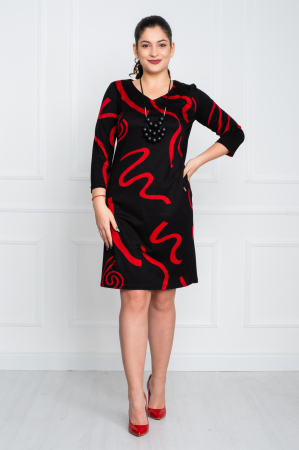 Rochie Bernadette midi neagra [0]