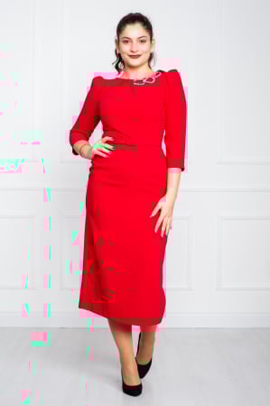 Rochie Bracha midi rosie [1]