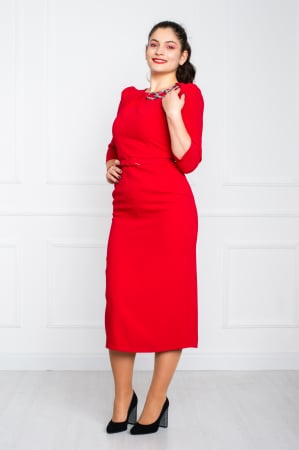 Rochie Bracha midi rosie [2]