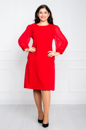 Rochie Braelyn midi rosie [0]