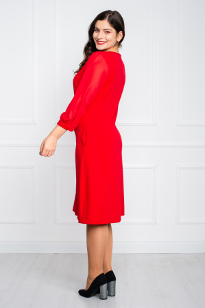 Rochie Braelyn midi rosie [3]