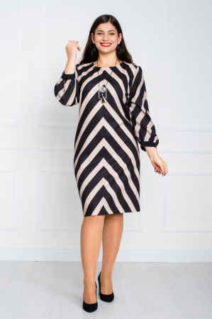 Rochie Braylee midi crem [0]