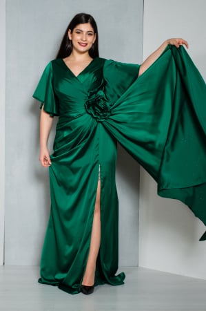Rochie Brook lunga verde [0]