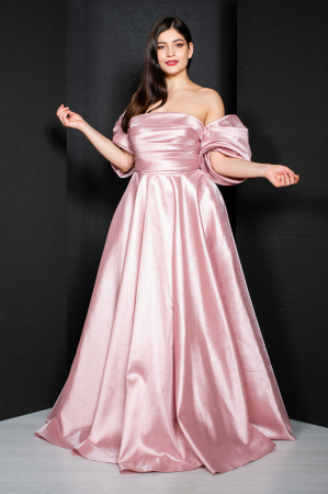 Rochie Brylee lunga pudra [3]