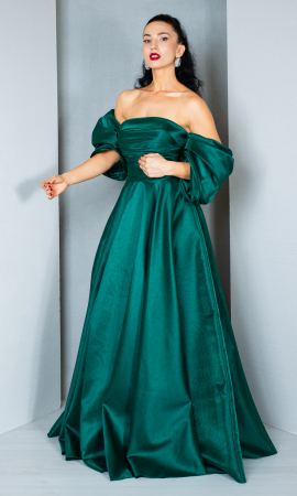 Rochie Brylee lunga verde [2]