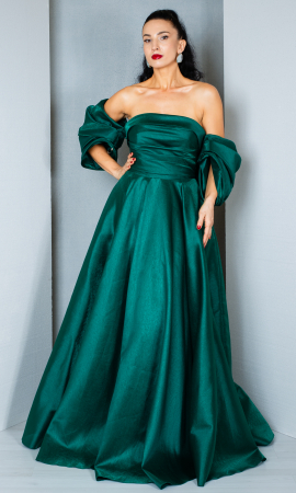 Rochii de revelion - Rochie Brylee lunga verde