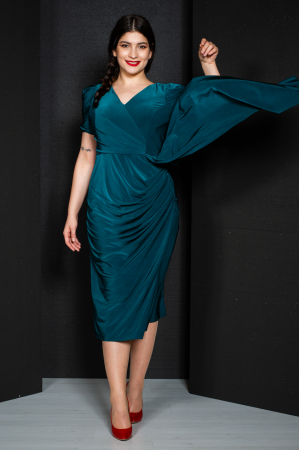 Rochie Brynnleigh midi verde [0]