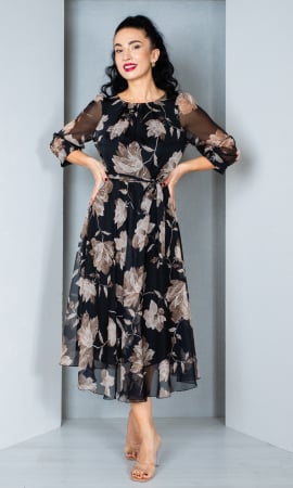 Rochii office - Rochie midi neagra