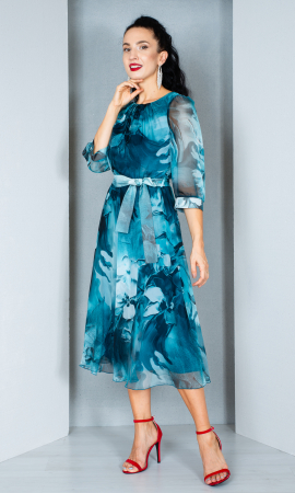 Rochie Bryony midi petrol [2]