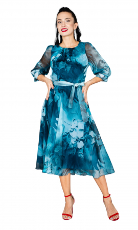 Rochie Bryony midi petrol [4]