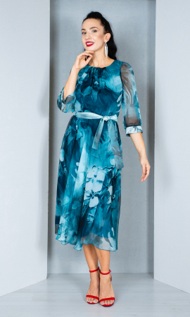 Rochie Bryony midi petrol [1]