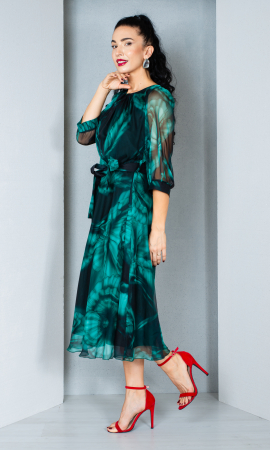 Rochie Bryony midi verde [2]