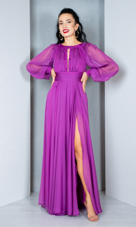 Rochii de nasa - Rochie Caitlyn lunga mov
