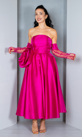 Rochii de nunta - Rochie Cali midi fucsia