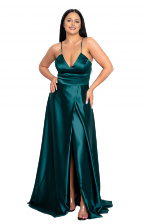 Rochie Camilla lunga verde [4]