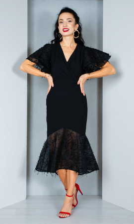 Rochie Charlize midi neagra [1]