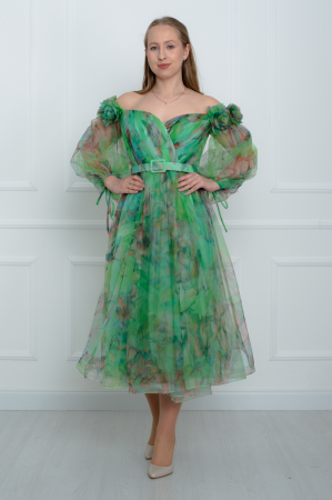 Rochie midi verde [1]