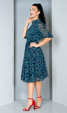 Rochie Dawson midi bleumarin [2]