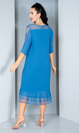 Rochie Delaney midi bleu [3]