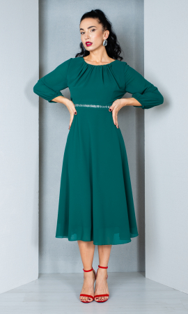 Rochie Delanie midi verde [1]