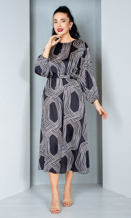 Rochie Elizabeth midi neagra [1]