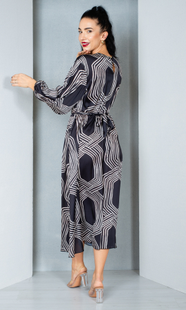 Rochie Elizabeth midi neagra [3]