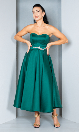 Rochii de banchet - Rochie Estelle midi verde