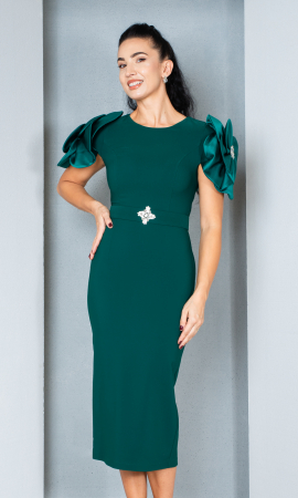 Rochii de banchet - Rochie Etta midi verde
