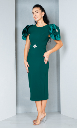 Rochie Etta midi verde [4]