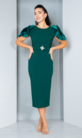 Rochie Etta midi verde [3]
