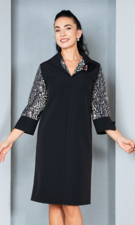 Rochii fabricate in Romania - Rochie Emberlyn midi neagra