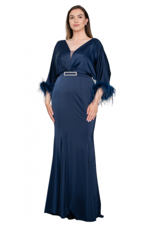 Rochie lunga bleumarin [3]